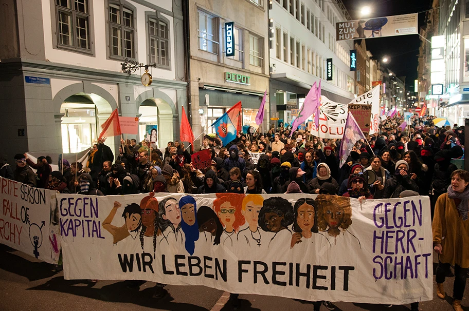 Frauenstreik in Basel, März 2019.